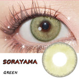 Soft Colored Contact Lens Mate Case Portable Eye Lenses Box Travel Kits Sorayama Green