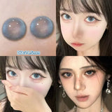 2pcs Natural Blue Lens Colored Prescription Contact Lenses for Eyes Beauty Pupils Myopia Eye Color Lenses Violet Lenses