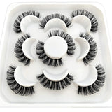 Lashes DD Curl 10-23mm Russian Lashes 3D Mink Eyelashes Reusable Fluffy Russian Strip Lashes eyelashes extensions