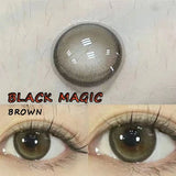 Soft Colored Contact Lens Mate Case Portable Eye Lenses Box Travel Kits Blackmagic Brown