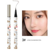 Liquid Eyeliner Lying Silkworm Eyelash Pen Quick Dry Waterproof Long-lasting Black Brown Eyeliner Pencil Beauty Eyes Makeup Tool
