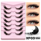 Cat Eye Lashes Half Lashes Soft Natural Faux Mink Eyelashes Fake Lashes Natural Look Wispy Winged End Eye Elongated
