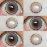 Pink Eye Color Lenses Myopia Color Contact Lenses for Eyes 2pcs/pair Natural Lenses Pupils Brown Blue Grey Fashion Lens
