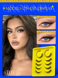 Half Lashes Cat Eye Lashes Soft Natural Clear Band Lashes Natural Look Faux Mink Wispy Mink Eyelashes Makeup