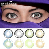EYESHARE 2pcs Color Contact Lenses for Eyes Natural Look Brown Lenses Gray Contact Blue Lenses Fast Delivery Gray Eye Lenses
