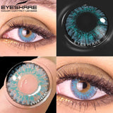 EYESHARE Colored Lenses 3 Tone Series Beauty Pupil Eye Contacts Soft Color Contact Lens Green Contacts