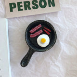 3D Fridge Magnets with Magnet Backing and Simulated Bread Design for Notifications and Decoration Simulated Food Fridge Magnets