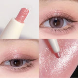 Glitter Silver Lying Silkworm Pen Color Natural Brightening Eye Shadow Pencil Shimmer Glue Eyeliner Waterproof Korean Makeup