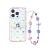 Cute Colorful Love Heart Phone Case for IPhone 13 Funda IPhone 16 15 14 Pro Max 15 pro Lovely Clear Silicone Soft Fashion Cover
