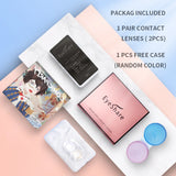 EYESHARE 1pair Halloween Cosplay Color Contact Lenses Pink Eye Contacts Anime Red Lenses Purple Lenses Beauty Makeup Eye Lens