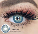 2Pcs Color Contact Lenses For Eyes Natural Colored Lens Yearly Cosmetic With Box Pattaya-Blue