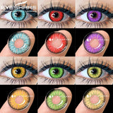 EYESHARE 1Pair Contact Lenses for Halloween Lenses Colored Contact Lenses for Eyes Cosplay Contact Lenses Anime Eye Color Lenses