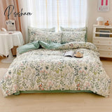 A/B Side，Floral Style 100% Cotton Bedding Set 133X72 Fabric Skin Friendly Duvet Cover 200X200 For