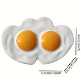 [11pcs Adorable Kitchen Magnets Set] 11pcs Adorable Pink Kitchen Refrigerator Magnets Set - Featuring Egg, Milk, Coffee, Toast & More - Ideal for Home Decor & Valentine's Day Gift