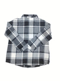 Stylish Plaid Print Long Sleeve Shacket Blouse - Casual Chic Women's Clothing for Spring & Fall - Button Front, Comfortable, Versatile, and Perfect for Layering