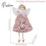 Angel Doll Christmas Ornaments Merry Decorations For Home Garland Tree Decor Navidad Xmas New Year