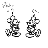 Anime Cartoon Mickey Dangle Earring For Women Cute Alloy Animal Statement Korean Drop Earrings