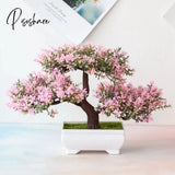 Artificial Plants Bonsai Small Tree Pot Fake Plant Flowers Potted Ornaments For Home Room Table