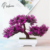 Artificial Plants Bonsai Small Tree Pot Fake Plant Flowers Potted Ornaments For Home Room Table