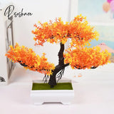 Artificial Plants Bonsai Small Tree Pot Fake Plant Flowers Potted Ornaments For Home Room Table