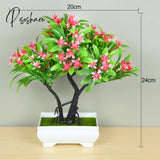 Artificial Plants Bonsai Small Tree Pot Fake Plant Flowers Potted Ornaments For Home Room Table