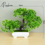 Artificial Plants Bonsai Small Tree Pot Fake Plant Flowers Potted Ornaments For Home Room Table