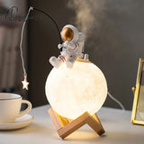 Astronaut Figurines Home Decoration Space Man Miniature Night Light Humidifier Cold Fog Machine