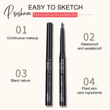 Automatic Eyeliner Pencil Black Waterproof Sweatproof Not Easy To Smudge Long-Lasting Non-Marking