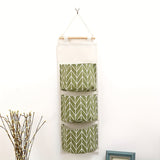 Multi-Pocket Wall-Mounted Storage Bag - Versatile Hanging Organizer for Dorms, Bedrooms & Bathrooms | Space-Saving Design with Easy-Access Pockets for Books, Toys, and More, Bedroom Organizer|Checkered Pattern|Soft Material,
