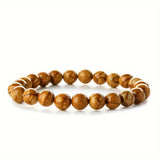 1pc Obsidian Bracelet Men And Women Couple Students Hand Jewelry Beads Tiger Eye Volcano Bracelet