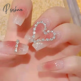 Ballet Long Press On Fake Nails With Rhinestones False Nails Design Cute Bowknot Nail Tips N5094 /