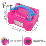 Balloon Air Pump 220V Electric High Power Two Nozzle Blower Inflator Portable Inflatable Tool For