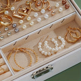 86psc/set Luxurious Middle Eastern Jewelry Set, Vintage & Bohemian Style, Butterfly Heart Faux Pearl Bead Leaf Floral Knot Wide Band Pendant Necklace + Rings + Earrings + Studs, Gift Box For Party, Holiday, Date Night And Eve