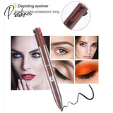 Beauty Versatile 4-In-1 Eyebrow Pencil Multicolor Eyeliner Highlight Lip Liner Professional Makeup