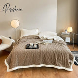 Bedsure Sherpa Fleece Throw Blanket For Couch - Thick And Warm Blankets Winter Soft Fuzzy Sofa Dark