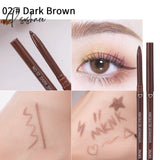 Black Brown Quick-Drying Eyeliner Waterproof Liquid Gel Pen Long Lasting Smooth Pencil Not Blooming