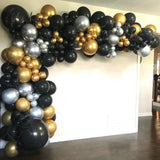 Black Gold Balloon Garland Arch Kit Confetti Latex 30Th 40Th 50Th Birthday Party Balloons