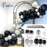 Black Gold Balloon Garland Arch Kit Confetti Latex 30Th 40Th 50Th Birthday Party Balloons