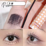 Black Mascara Ultra-Fine Brush Head Thick Long Curling Lengthen Waterproof Natural Non-Smudge