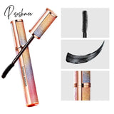 Black Thick Lengthening 4D Mascara Silk Fiber Eyelash Makeup Cosmetic Waterproof Starry Sky 3D