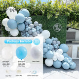 Blue Silver Metal Balloon Garland Arch Wedding Birthday Balloons Decoration Party Latex For Kids