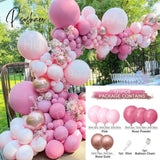 Blue Silver Metal Balloon Garland Arch Wedding Birthday Balloons Decoration Party Latex For Kids