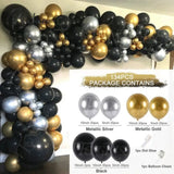 Blue Silver Metal Balloon Garland Arch Wedding Birthday Balloons Decoration Party Latex For Kids