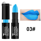 Brand Black Lipstick Retro Dark Color Lipsticks Matte Waterproof Blue Vampire Holloween Party