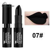 Brand Black Lipstick Retro Dark Color Lipsticks Matte Waterproof Blue Vampire Holloween Party