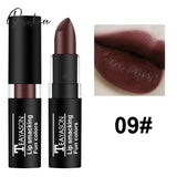 Brand Black Lipstick Retro Dark Color Lipsticks Matte Waterproof Blue Vampire Holloween Party