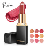 Brand Professional Lips Makeup Waterproof Long Lasting Pigment Nude Pink Mermaid Shimmer Lipstick