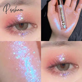 Bright Highlight Diamond Eye Shadow Metal Liquid Eyeshadow Shimmer And Shine Glow Glitter Single