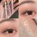 Bright Highlight Diamond Eye Shadow Metal Liquid Eyeshadow Shimmer And Shine Glow Glitter Single