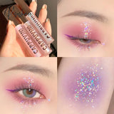 Bright Highlight Diamond Eye Shadow Metal Liquid Eyeshadow Shimmer And Shine Glow Glitter Single